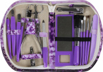 Wellys 18 Pieces Manicure Set, Purple Wellys 18 Pieces Manicure Set, Purple