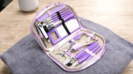 Wellys 18 Pieces Manicure Set, Purple Wellys 18 Pieces Manicure Set, Purple