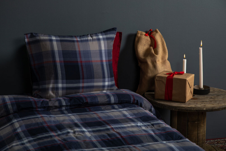 Lord Nelson Bäddset Stigen Garnfärgad 150x210cm, Marinblå