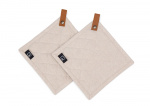 Kosta Linneväfveri Potholders 2-pack, Sand
