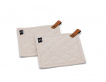 Kosta Linneväfveri Potholders 2-pack, Sand