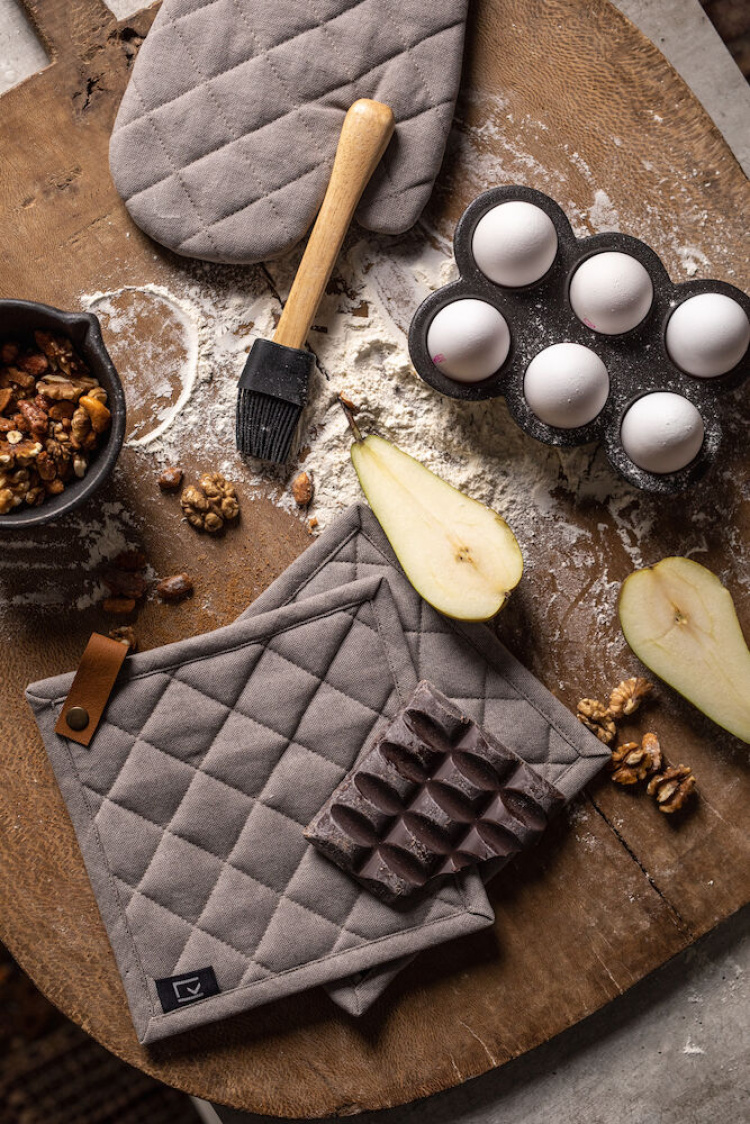 Kosta Linneväfveri Potholders 2-pack, Sand