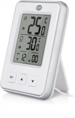 ON Indoor & outdoor thermometer with clock