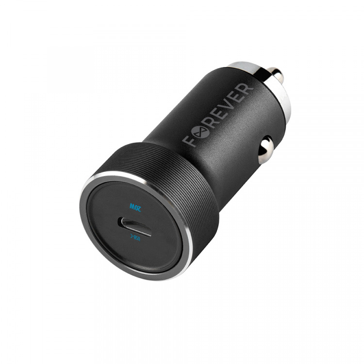 Forever CC-06 PD QC Car charger 1x USB-C 20W black Forever CC-06 PD QC Car charger 1x USB-C 20W black