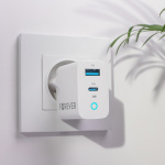 Forever TC-06-20AC PD QC charger 1x USB-C 1x USB 20W white