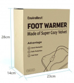 Foot warmer with 6 temperature settings