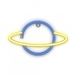 Forever Light Neon LED Light Saturn Battery + USB FLNE11, Yellow/Blue Forever Light Neon LED Light Saturn Battery + USB FLNE11, Yellow/Blue