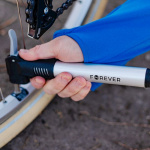 Forever Outdoor Bicycle pump with frame mount PU-100, Silver/Black