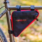 Forever Outdoor Bike bag for bicycle frame, Black/Red