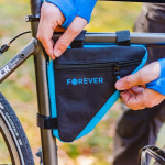 Forever Outdoor Bicycle bag for bicycle frame, Black/Blue