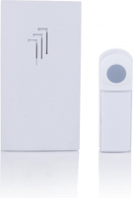 Byron DB411E Wireless Doorbell + Plug-In Receiver, 50 m range, White 