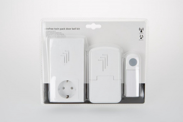 Byron DB432E Wireless doorbell White, 50m range