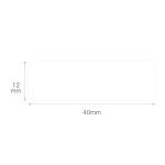 Thermal labels for Niimbot D11 Labeling machine, Self-adhesive, 12x40mm, White