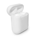 Soft silicone case for Apple Airpods, White/Transparent