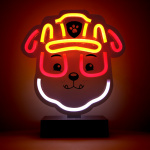 Paw Patrol Bordslampa med Neon LED, Rubble Paw Patrol Bordslampa med Neon LED, Rubble
