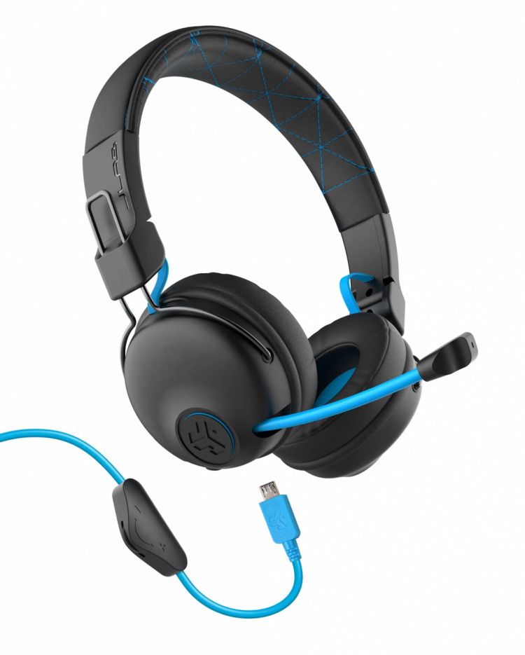 JLab Play Gaming Headset, Black & Blue
