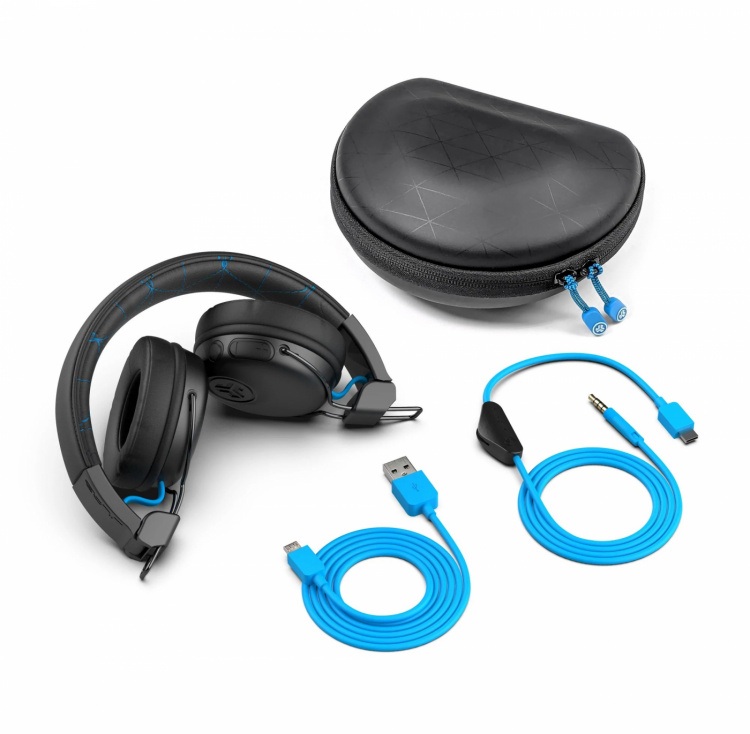 JLab Play Gaming Headset, Black & Blue