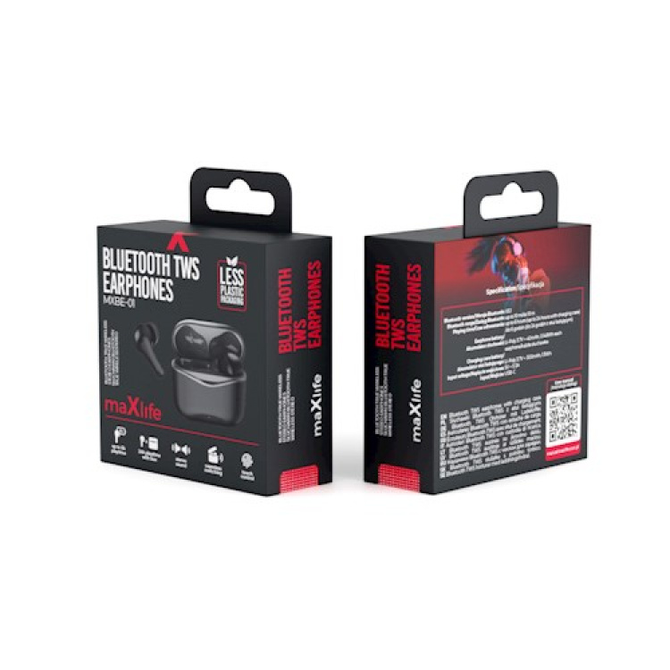 Maxlife MXBE-01 - TWS Headphones, Black Maxlife MXBE-01 - TWS Headphones, Black