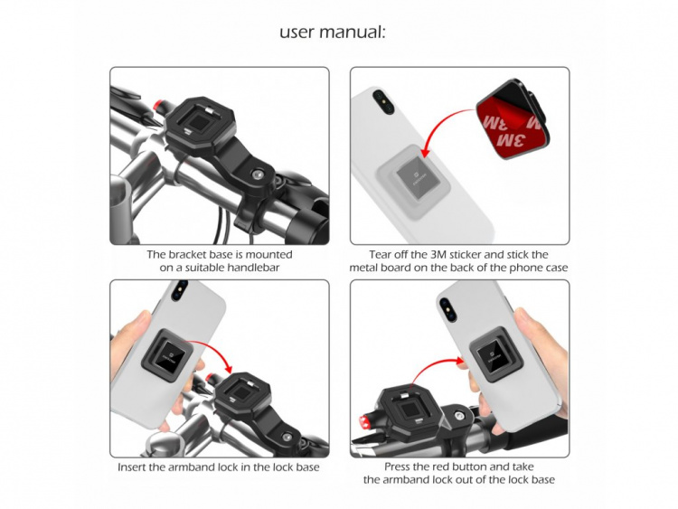 Swissten Mobile Holder for Bicycle Swissten Mobile Holder for Bicycle