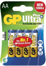 GP Ultra Plus Alkaline AA battery, 15AUP/LR6, 4-pack