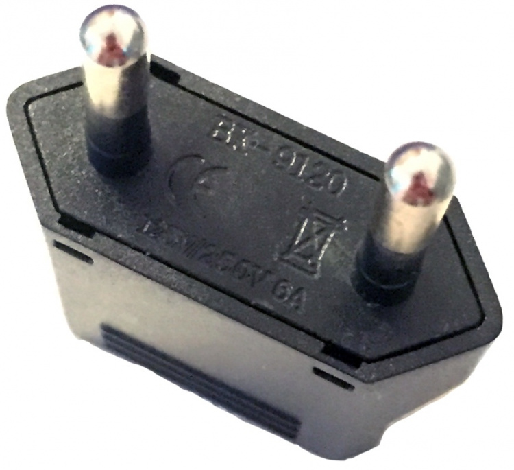 Travel adapter, USA to Sweden, Black Travel adapter, USA to Sweden, Black