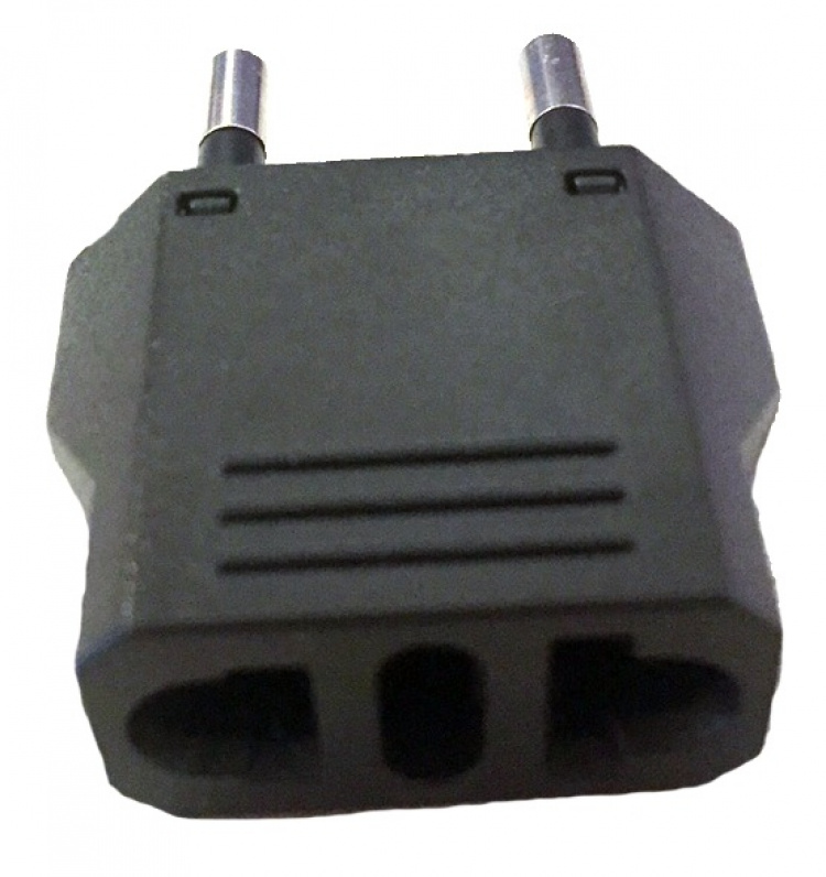 Travel adapter, USA to Sweden, Black Travel adapter, USA to Sweden, Black