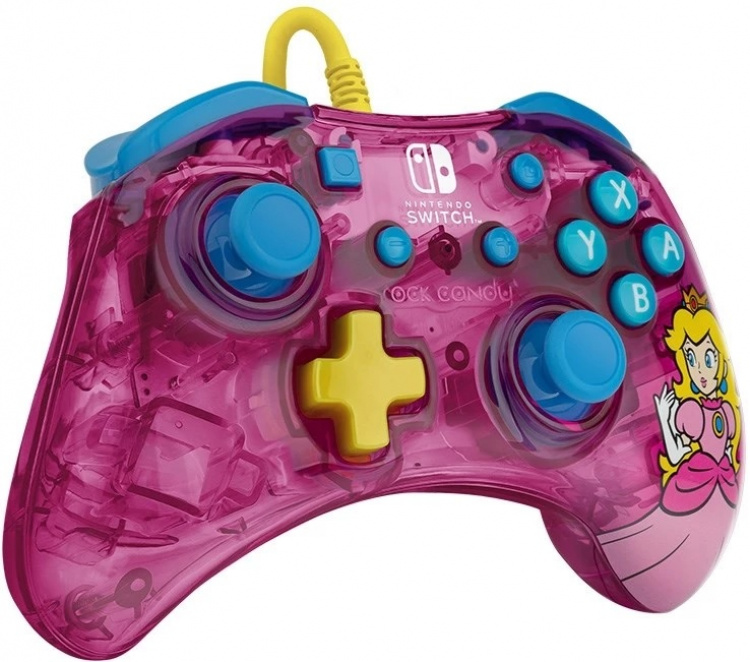 PDP Rock Candy Wired Controller - Peach (Switch) PDP Rock Candy Wired Controller - Peach (Switch)