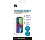 Defence Bundle pack: Transparent Mobile Case + Screen Protector for iPhone 13