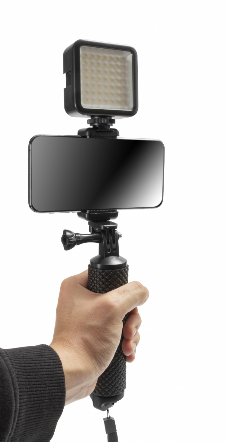 GADGETMONSTER Vlogging Stick with LED light