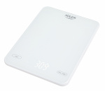 Adler AD 3177w Kitchen scale 10kg USB charged, White