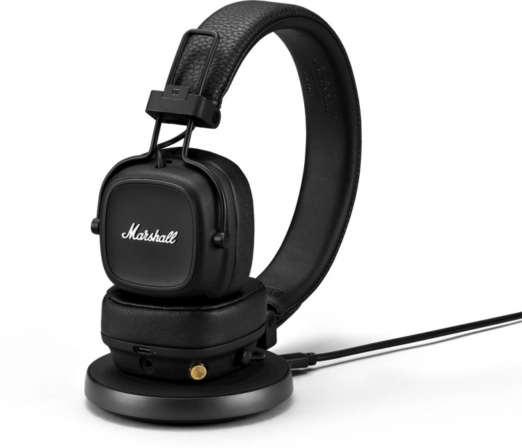 Marshall Major IV Trådlösa On-Ear hörlurar, Svart