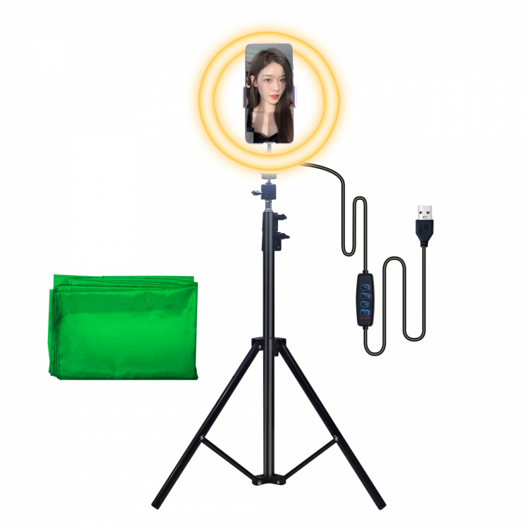 United VMS2382 Video Maker Set w. Ring light & background United VMS2382 Video Maker Set w. Ring light & background