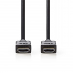 Nedis High Speed HDMI™ Cable with Ethernet | HDMI™ Connector | HDMI™ Connector | 4K@30Hz | ARC | 10.2 Gbps | 3.00 m | Round | PVC | Black | Envelope Nedis High Speed HDMI™ Cable with Ethernet | HDMI™ Connector | HDMI™ Connector | 4K@30Hz | ARC | 10.2 Gbps | 3.00 m | Round | PVC | Black | Envelope