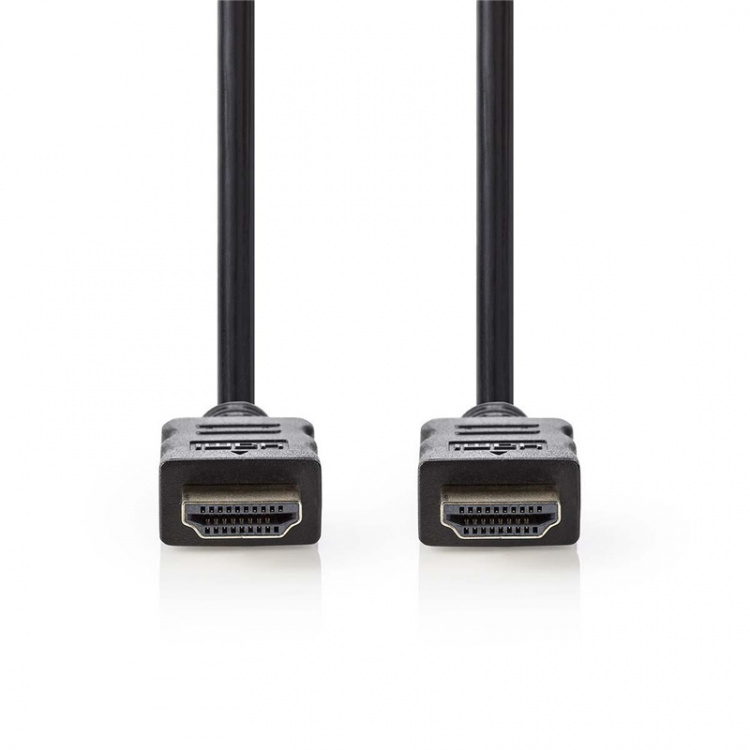 Nedis High Speed HDMI™ Cable with Ethernet | HDMI™ Connector | HDMI™ Connector | 4K@30Hz | ARC | 10.2 Gbps | 3.00 m | Round | PVC | Black | Envelope Nedis High Speed HDMI™ Cable with Ethernet | HDMI™ Connector | HDMI™ Connector | 4K@30Hz | ARC | 10.2 Gbps | 3.00 m | Round | PVC | Black | Envelope