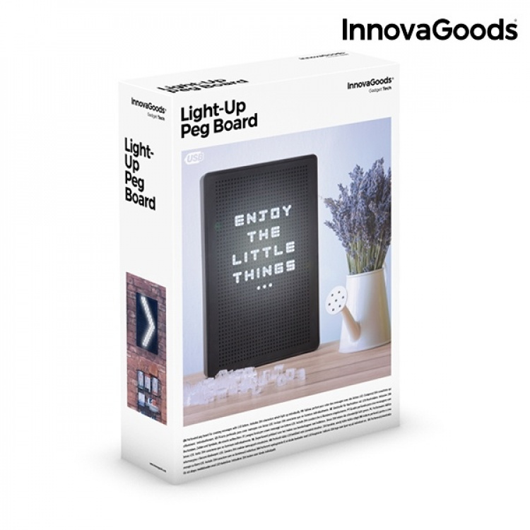 InnovaGoods Light-Up Peg Board InnovaGoods Light-Up Peg Board
