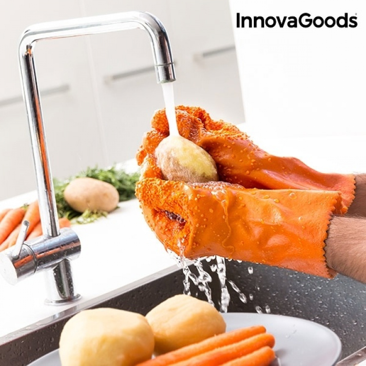 InnovaGoods Cleaning Gloves for Vegetables InnovaGoods Cleaning Gloves for Vegetables