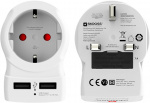 Skross reseadapter för Storbritannien med USB