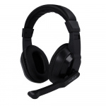Maxlife Home Office wired headphones with microphone MXHH-01 1,5 m black