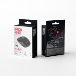 Maxlife Home Office MXHM-02 wireless optical mouse 800/1000/1600 DPI, Black