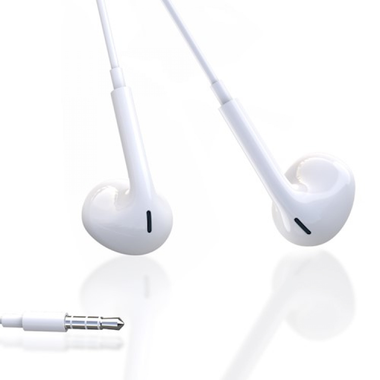 XO Wired earphones EP48 3,5mm, White