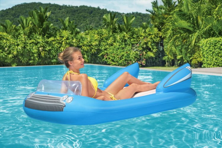 Bestway Pool and bath mattress, Blue Classic Convertible 180x94cm Bestway Pool and bath mattress, Blue Classic Convertible 180x94cm