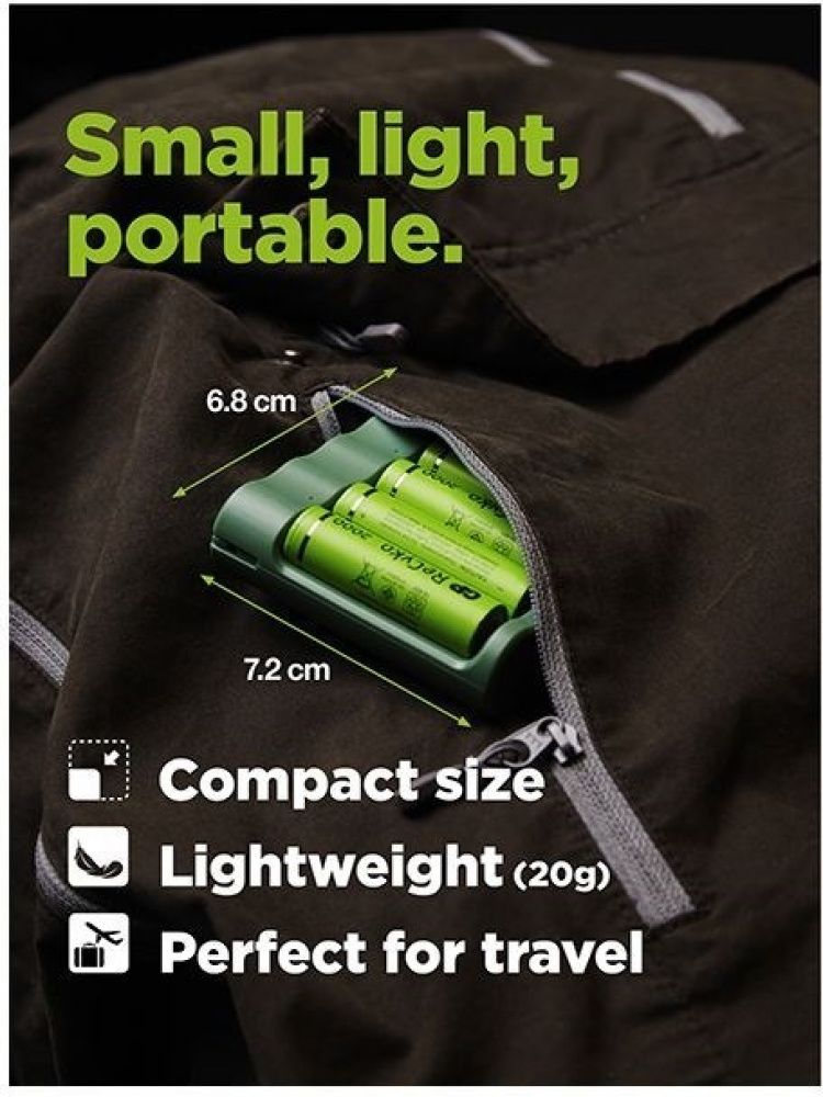 GP ReCyko battery charger incl. AAA batteries