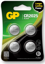 GP Button Cell Lithium CR2025, 4-pack GP Button Cell Lithium CR2025, 4-pack