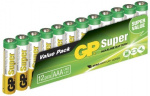 GP Super Alkaline AAA battery, 24A/LR03, 12-pack