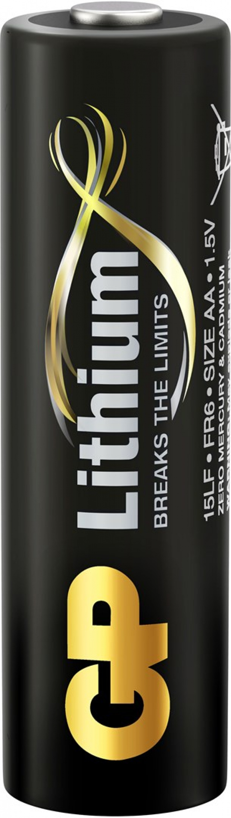 GP AA Lithium Battery 1.5V, 15LF-2U4, 4-pack  GP AA Lithium Battery 1.5V, 15LF-2U4, 4-pack