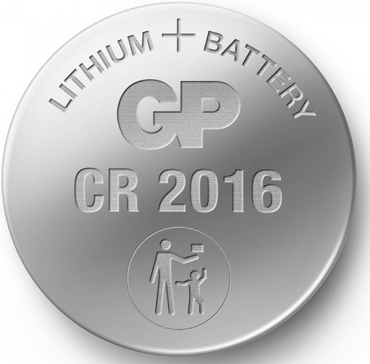 GP Button Cell Lithium CR2016, 4-pack GP Button Cell Lithium CR2016, 4-pack