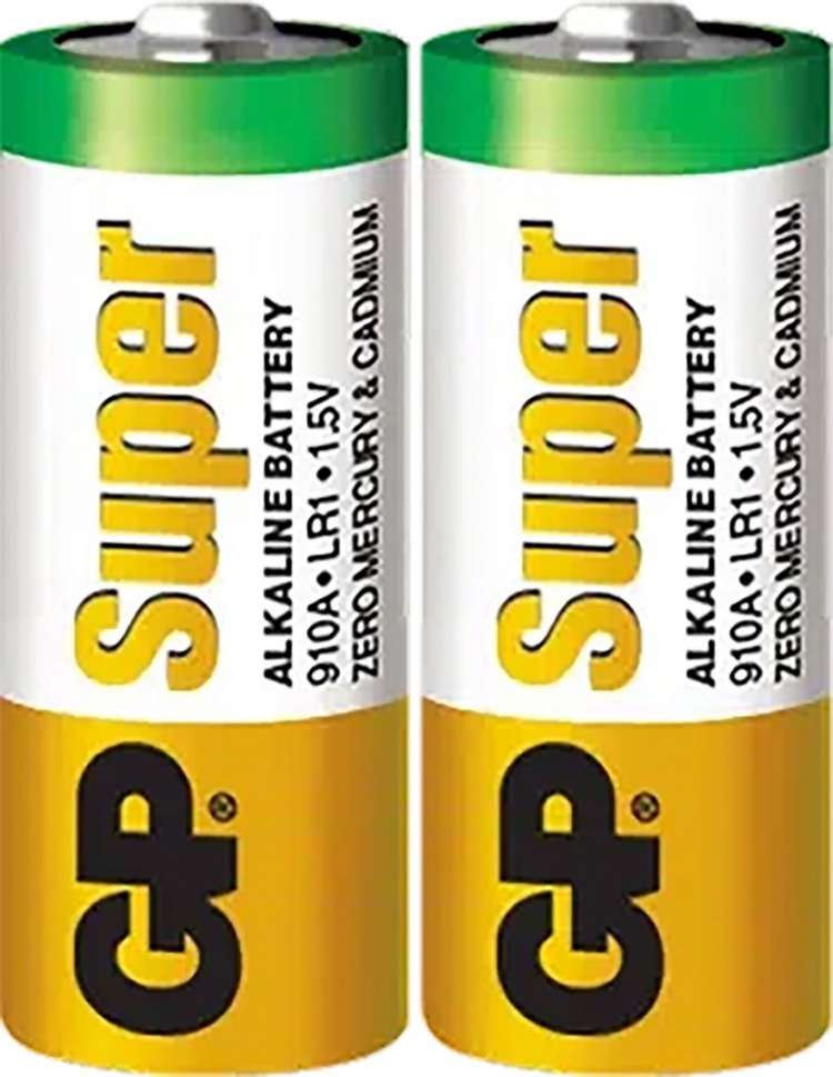 GP Super Alkaline LR1 batteri, 910A, 2-pack
