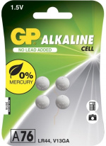 GP button cell 76A, 1,5V, LR44, 4-pack GP button cell 76A, 1,5V, LR44, 4-pack