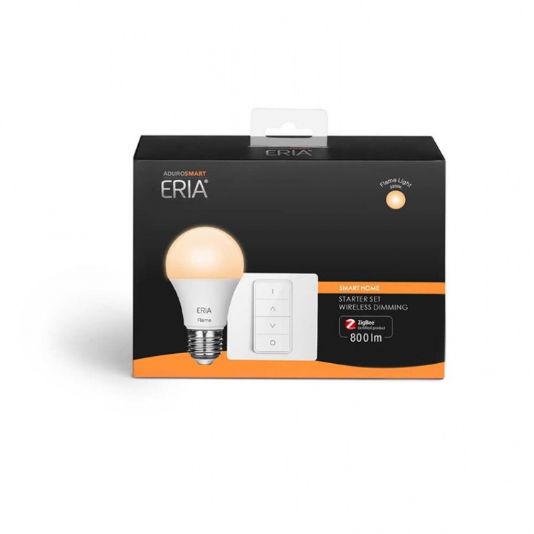 ADUROSMART Startpack 1 E27 Flame + Dimmer Also works without a gateway ZigBee
