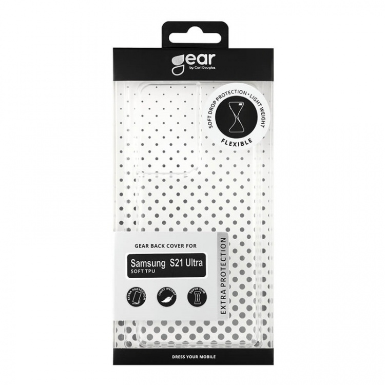 Gear Phone Case TPU Transparent - Samsung S21 Ultra Gear Phone Case TPU Transparent - Samsung S21 Ultra